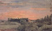 John Constable View towards the rectory oil painting reproduction